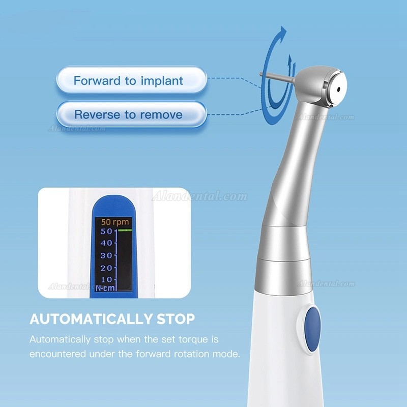 Betterway Motor X Electric Wireless Torque Driver Universal Implant Torque Wrench with 16pcs Drivers